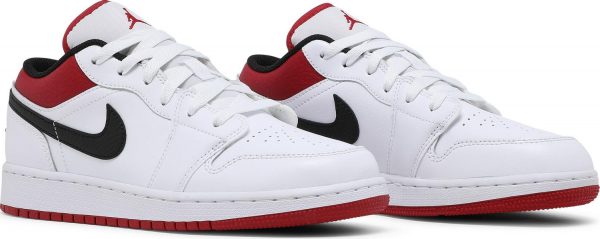 Giày Nike Air Jordan 1 Low GS 'White Gym Red' 553560 118