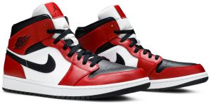 Giày Nike Air Jordan 1 Mid 'Chicago Black Toe' 554724 069