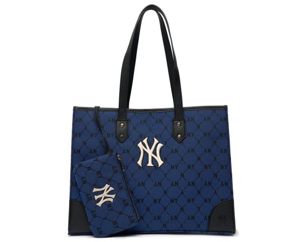 Túi Xách MLB Monogram Diamond Jacquard Shopper Bag NY Yankees 3AORL021N-50BLD