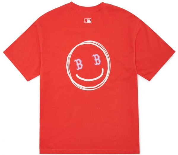 Áo MLB Smile Back Logo Overfit Short Sleeve T-shirt Boston Red Sox 3ATSL6023-43RDL