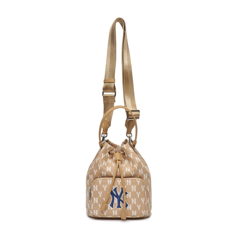 Túi MLB Monogram Jacquard Bucket Bag New York Yankees 3ABMS012N-50BGD