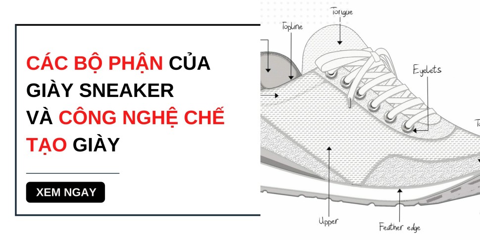 các bộ phận của giày sneaker