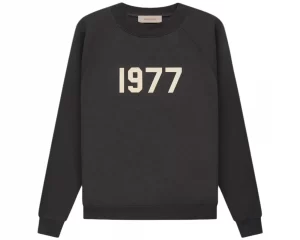 Áo Nỉ Essentials - Black '1977' Sweatshirt