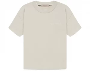Áo Thun Essentials - Beige Cotton Jersey T-Shirt