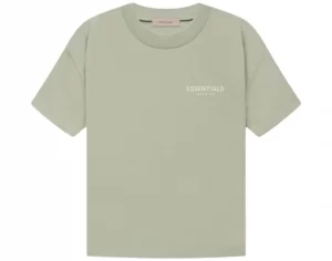 Áo Thun Essentials - Green Cotton Jersey T-Shirt