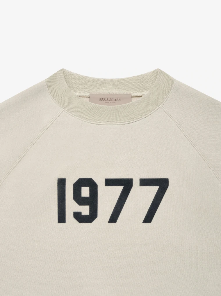 Áo Nỉ Essentials - Beige '1977' Sweatshirt