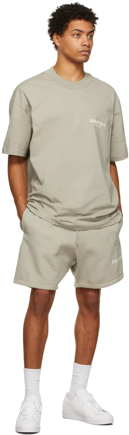 Essentials - Green Cotton Jersey T-Shirt
