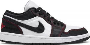 Giày Nike Wmns Air Jordan 1 Low SE Utility 'White Black Red' DD9337 106