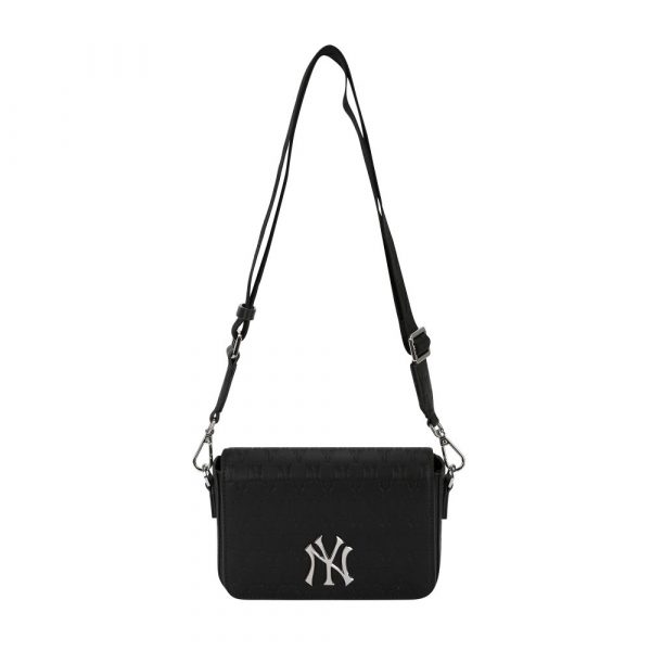 Túi MLB Monogram Hoodie Bag NY Yankees Black 32BGPB111-50L