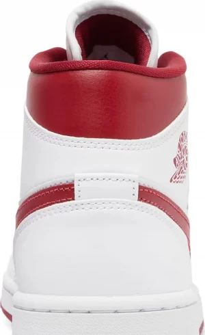 Giày Nike Wmns Air Jordan 1 Mid 'White Pomegranate' BQ6472-161