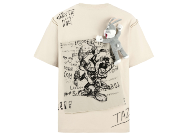 Áo 13De Marzo x LOONEY TUNES Bugs Bunny Sketch T-shirt Moonbeam