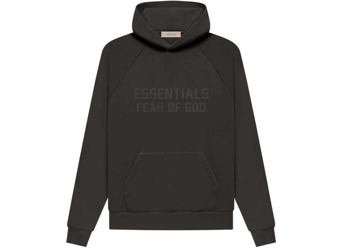 Áo Fear of God Essentials Hoodie 'Off Black' 192SU222055F