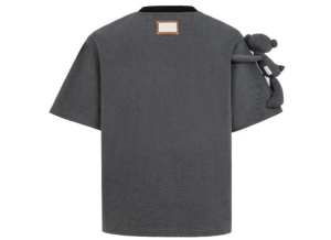 Áo 13De Marzo Bear Denim Rivet T-shirt Washed Black